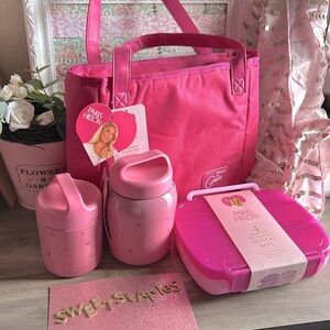 🩷🎀Paris Hilton Bento lunch box bundle tote bag insulated food jar 🎀✨